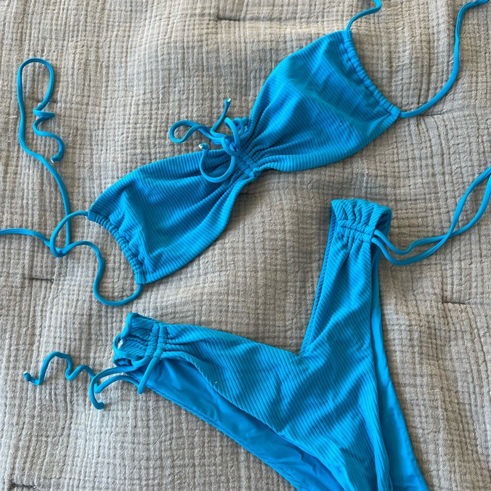 Frankies Bikinis Blue Set M/S